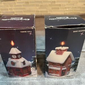 Vintage Christmas Candles Towne Hall Bake Shoppe